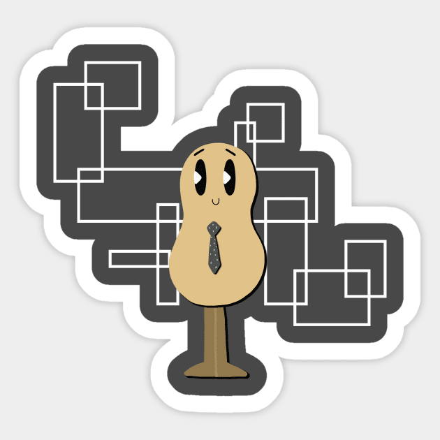 Peanut Boss Sticker by Sir Cheesely